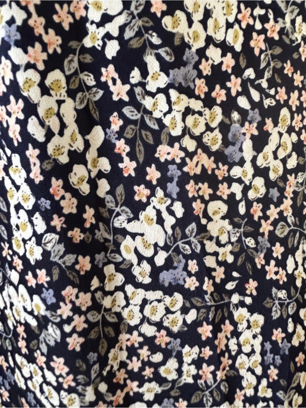 ASTR The Label Floral Puff-Sleeve Maxi Dress, Navy Ditsy Floral, Size M, NWT - Picture 6 of 10